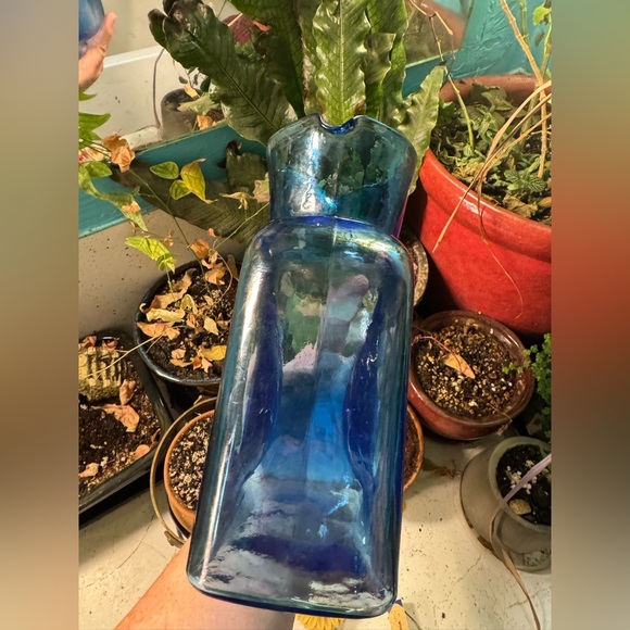 Blenko vintage 384 Water Bottle glass pitcher - Picture 4 of 5